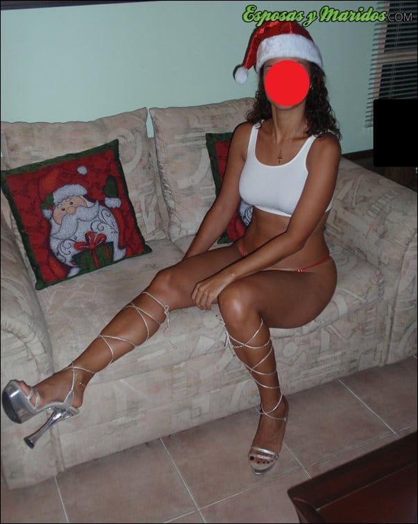 Muy sexy esperando a Santa