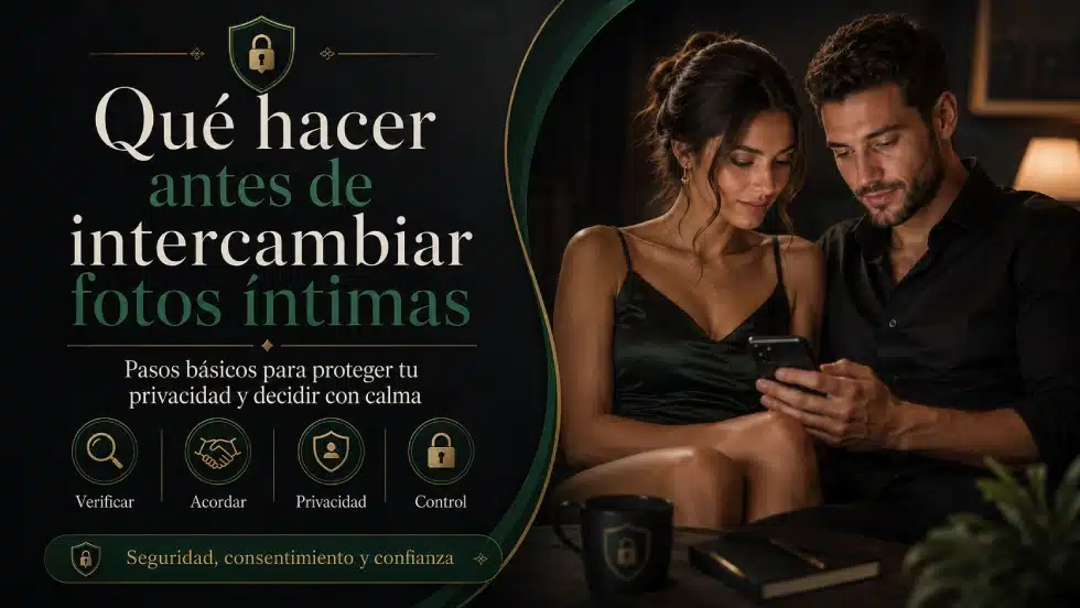Qué hacer antes de intercambiar fotos íntimas