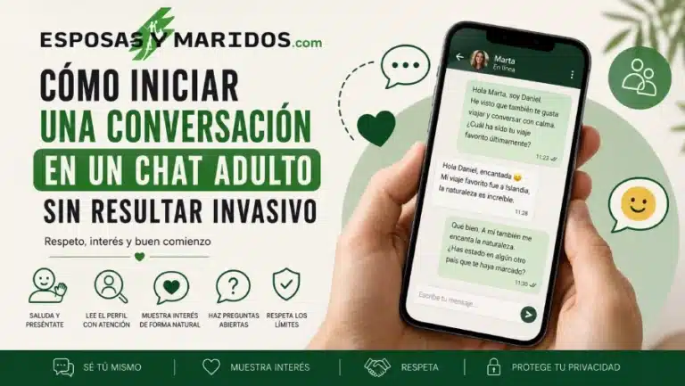 Cómo iniciar una conversación respetuosa en un chat adulto